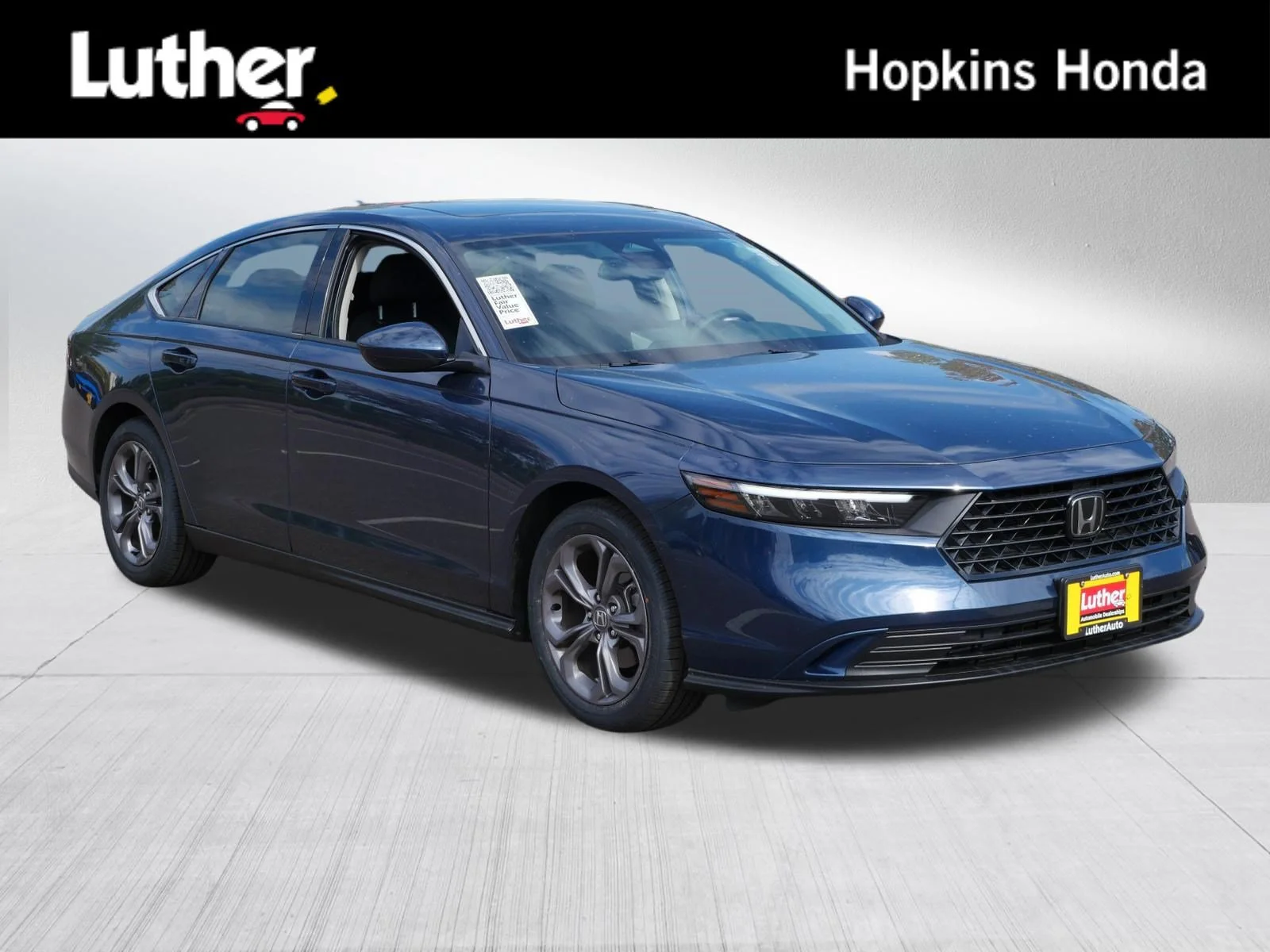 Certified Used 2024 Canyon River Blue Metallic Honda EX image 1