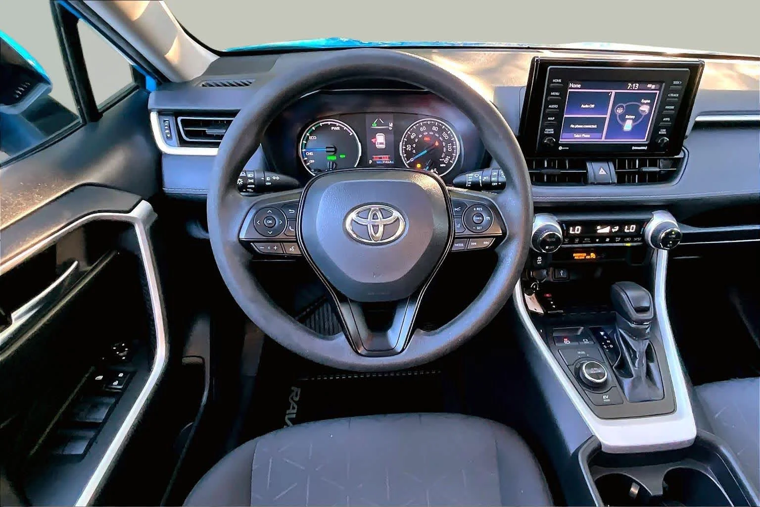 Used 2021 Blue Flame Toyota Hybrid XLE image 6
