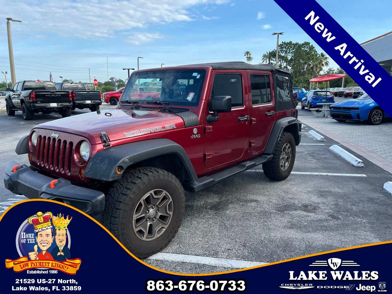 Used 2011 Jeep Wrangler Unlimited Sport with VIN 1J4BA3H1XBL529651 for sale in Lake Wales, FL