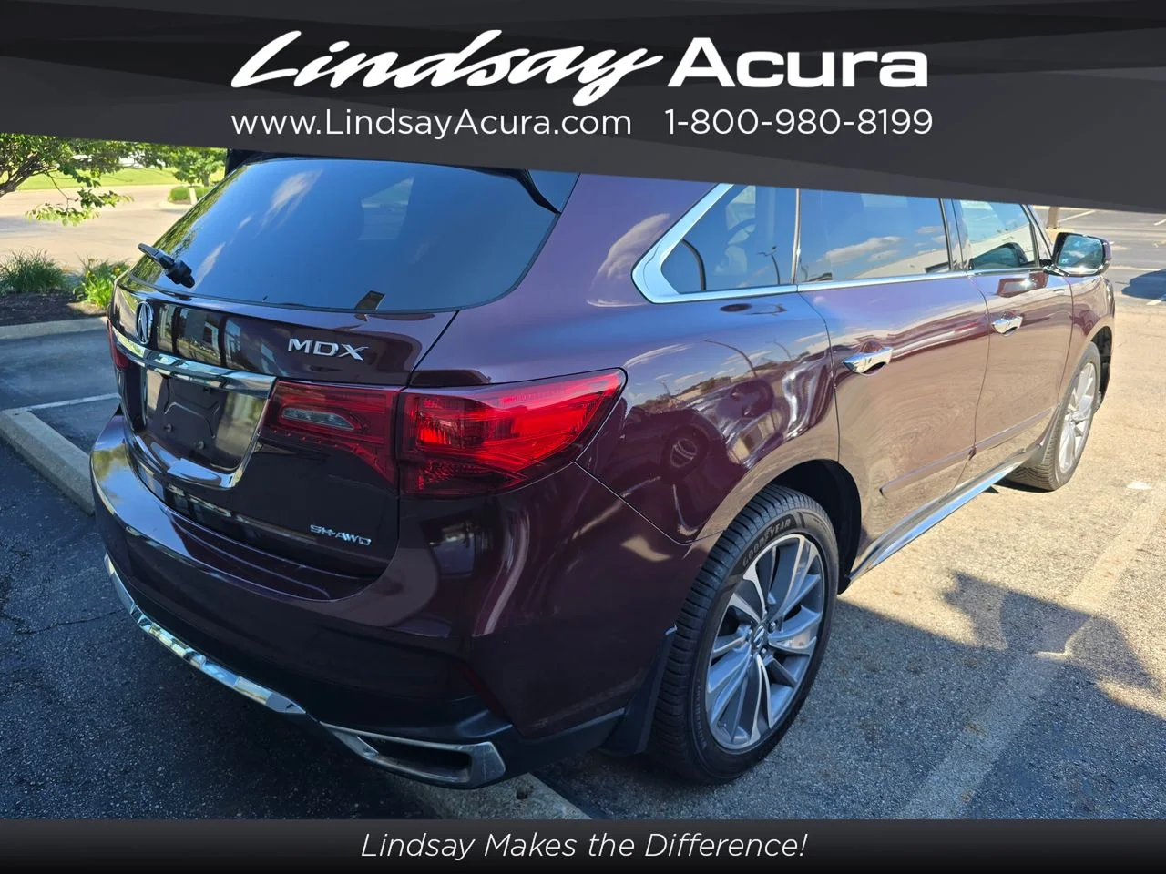 Used 2017 Dark Cherry Pearl Acura 3.5L image 3