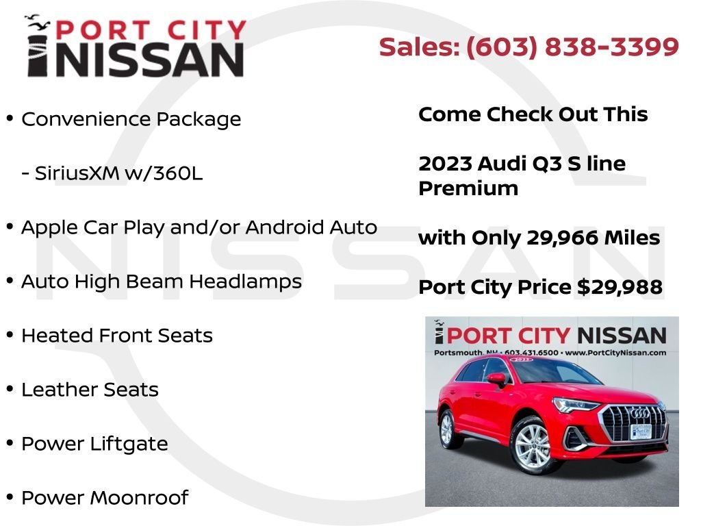 Used 2023 Tango Red Metallic Audi Premium S-LINE image 14
