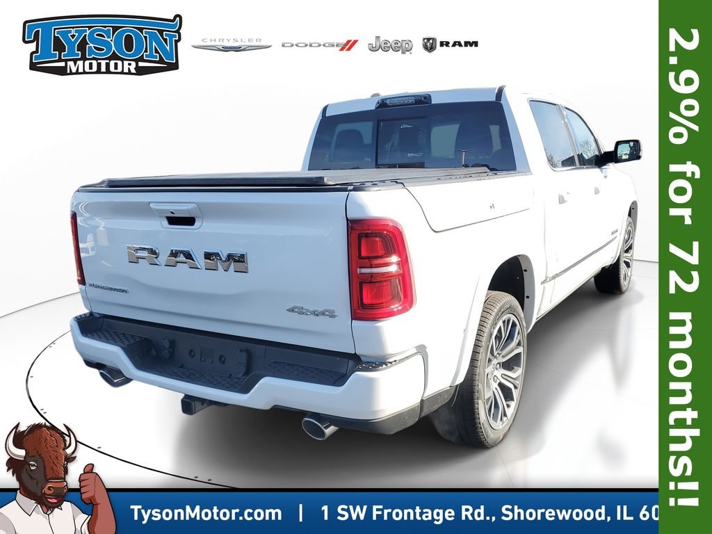 New 2026 Ivory White Tri-Coat Pearl-Coat Exterior Paint RAM Tungsten image 3
