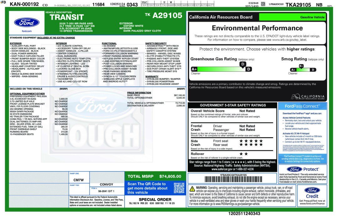 New 2026 Oxford White Ford XLT image 3