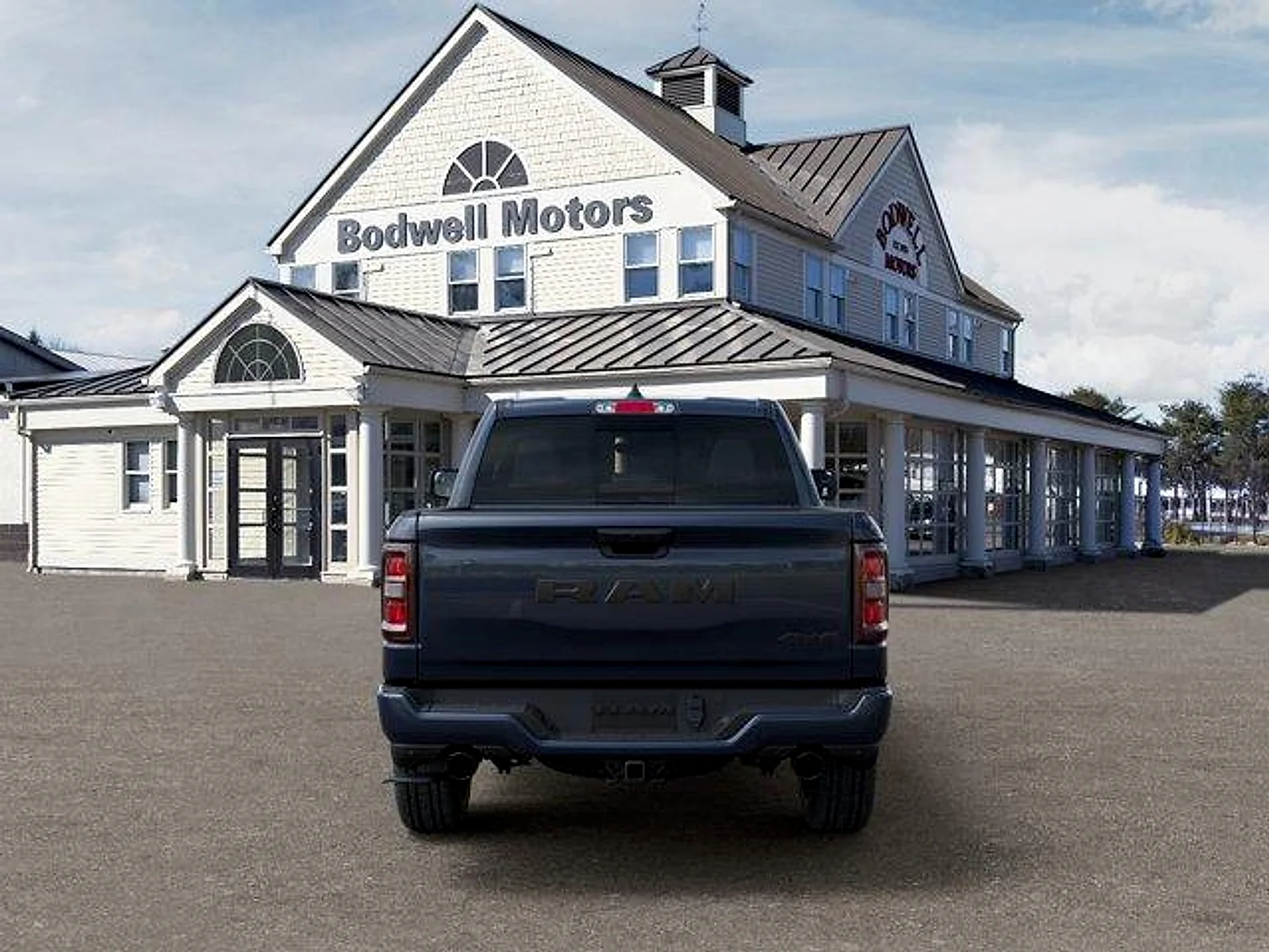 New 2026 Forged Blue Metallic Exterior Paint RAM Express Crew Cab 4x4 5