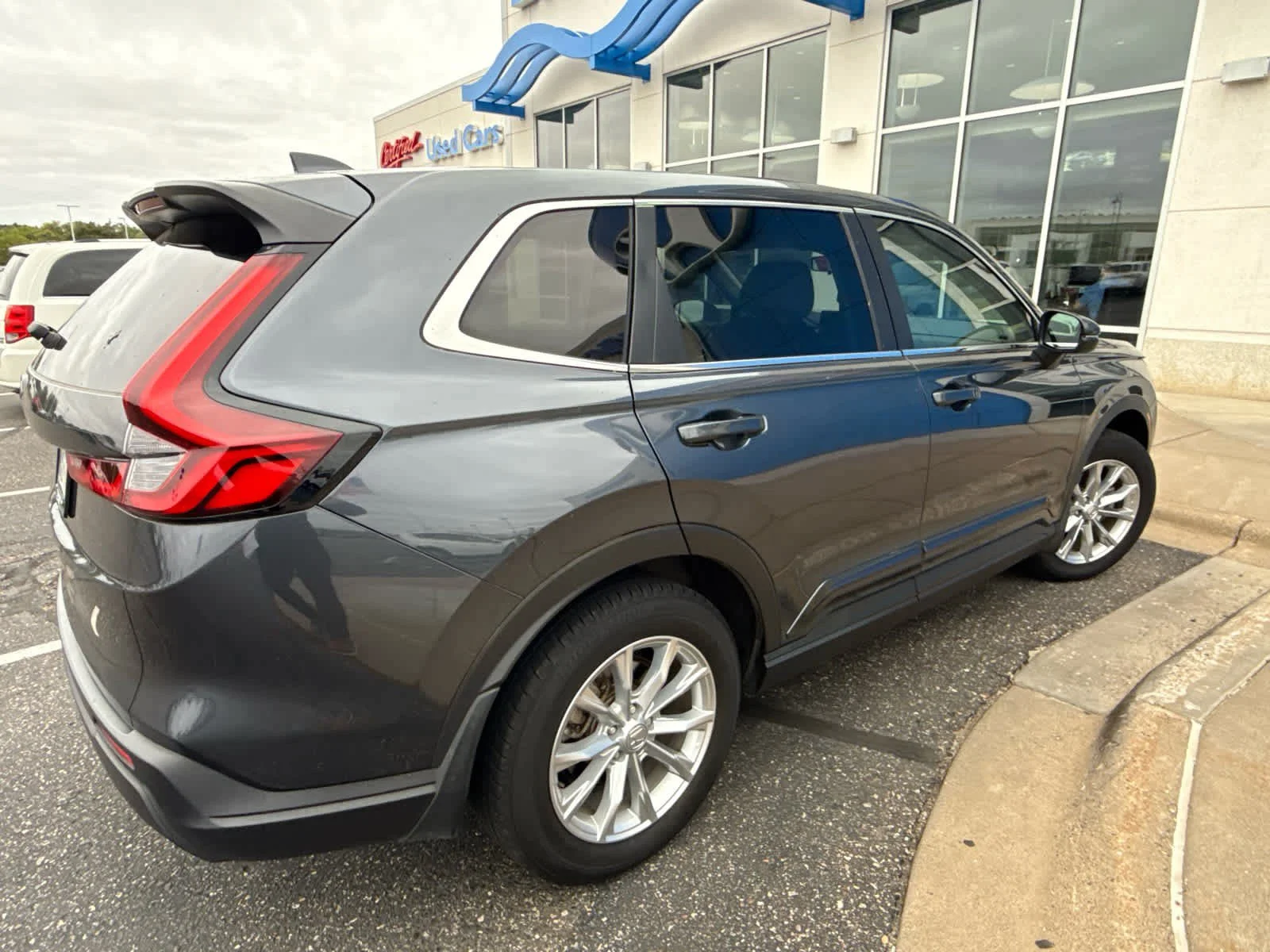 Used 2023 Meteorite Gray Metallic Honda EX image 2