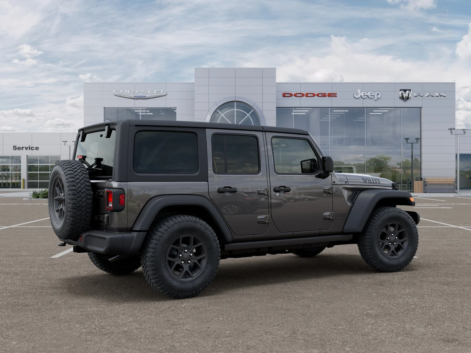 New 2026 Granite Crystal Metallic Clear-Coat Exterior Paint Jeep Willys image 33