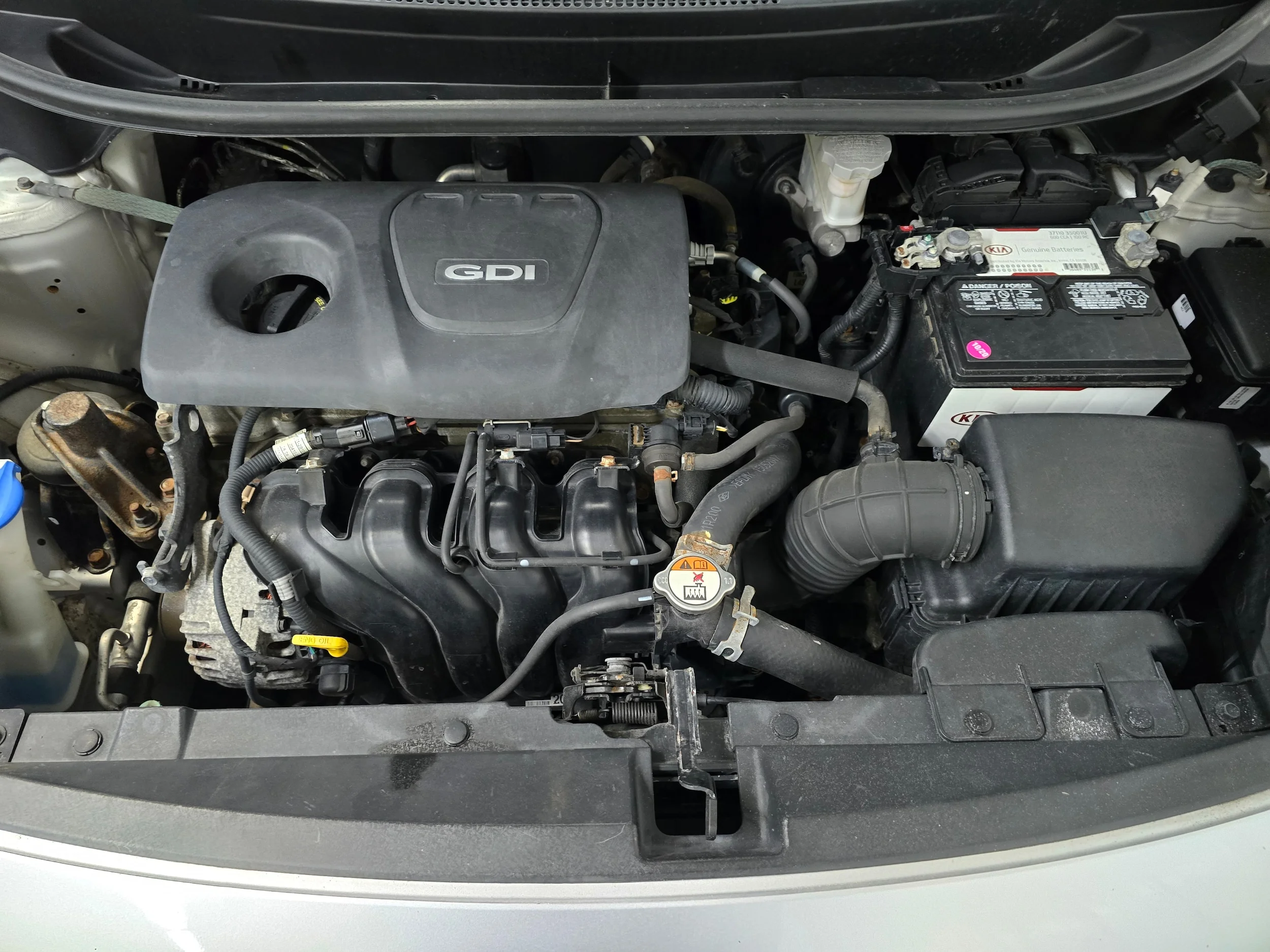 Used 2016 Bright Silver Kia LX FWD image 12