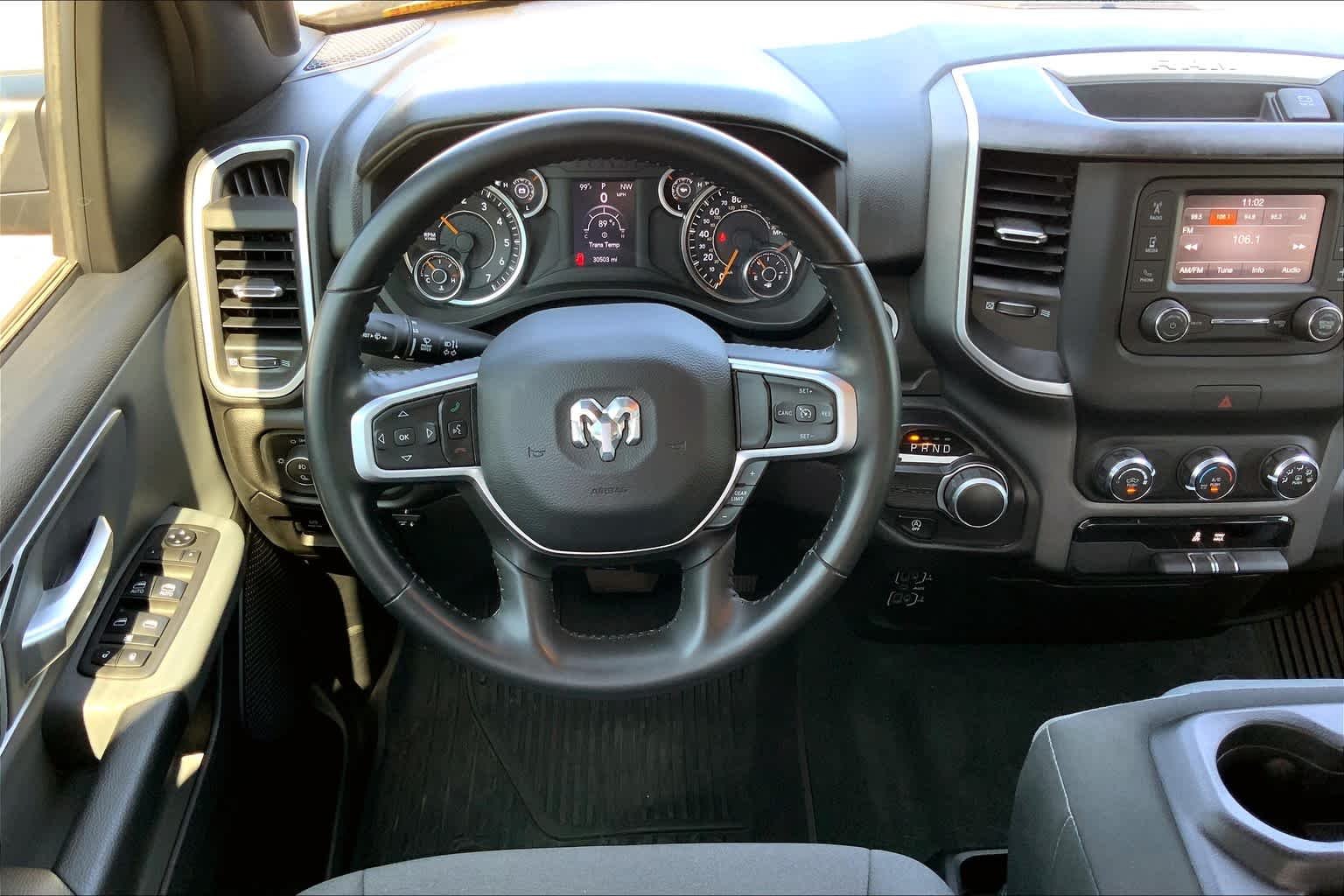 Used 2021 Diamond Black Crystal Pearlcoat Ram Lone Star image 6