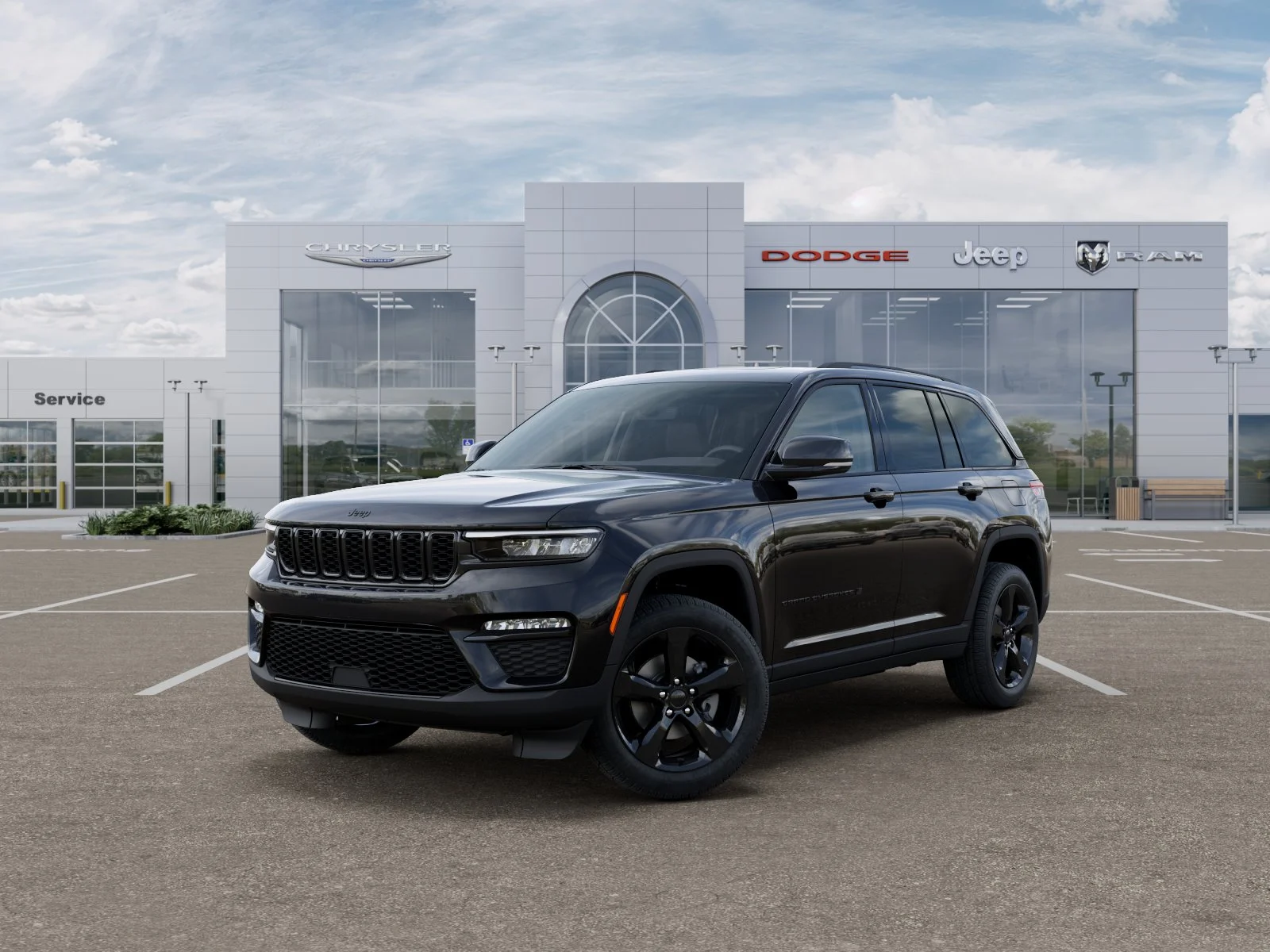 New 2025 Diamond Black Crystal Pearl-Coat Exterior Paint Jeep Limited image 28