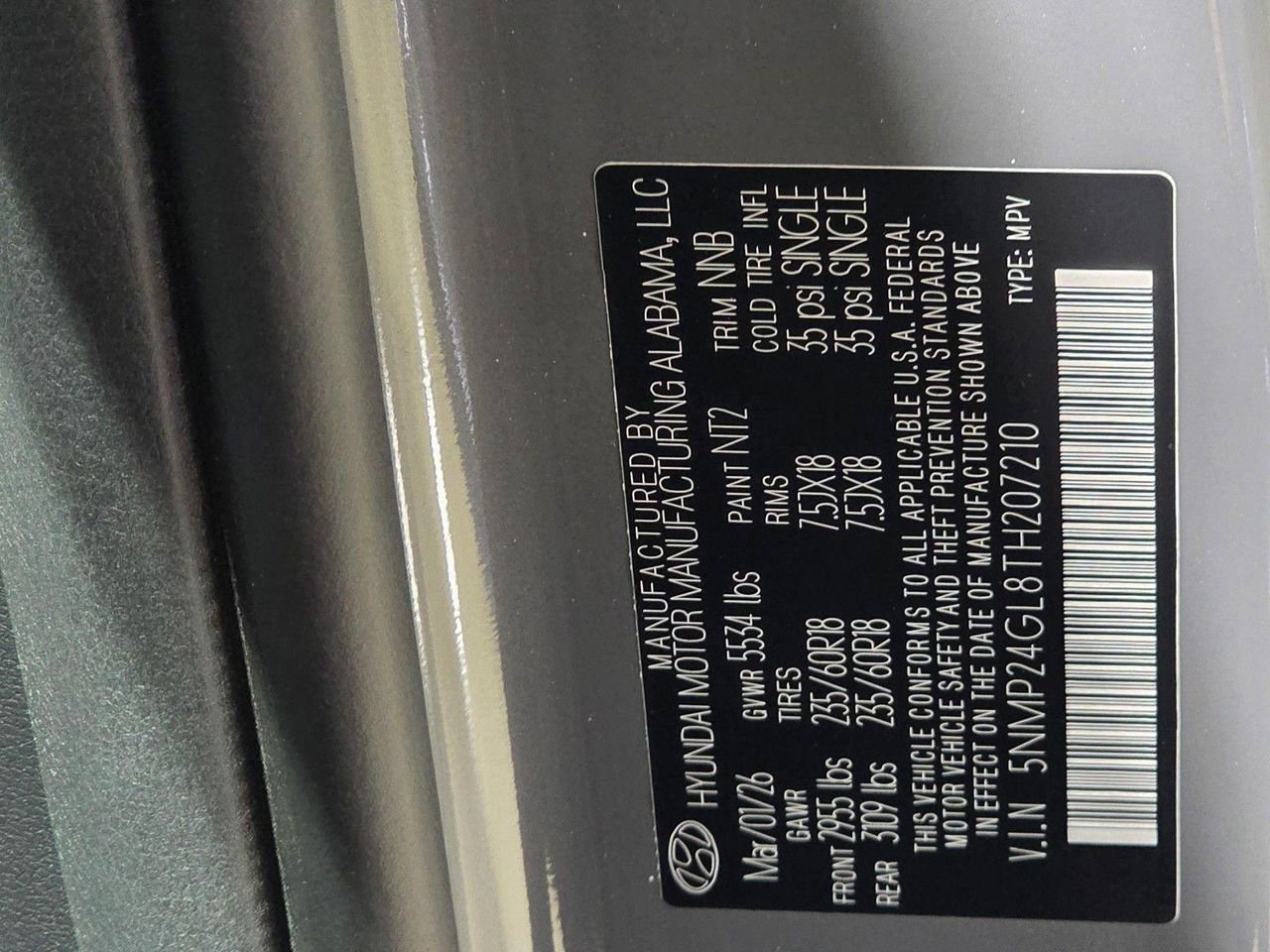 New 2026 Hampton Gray Hyundai SEL FWD image 35