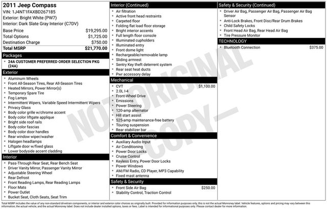 2011 Jeep Compass Base