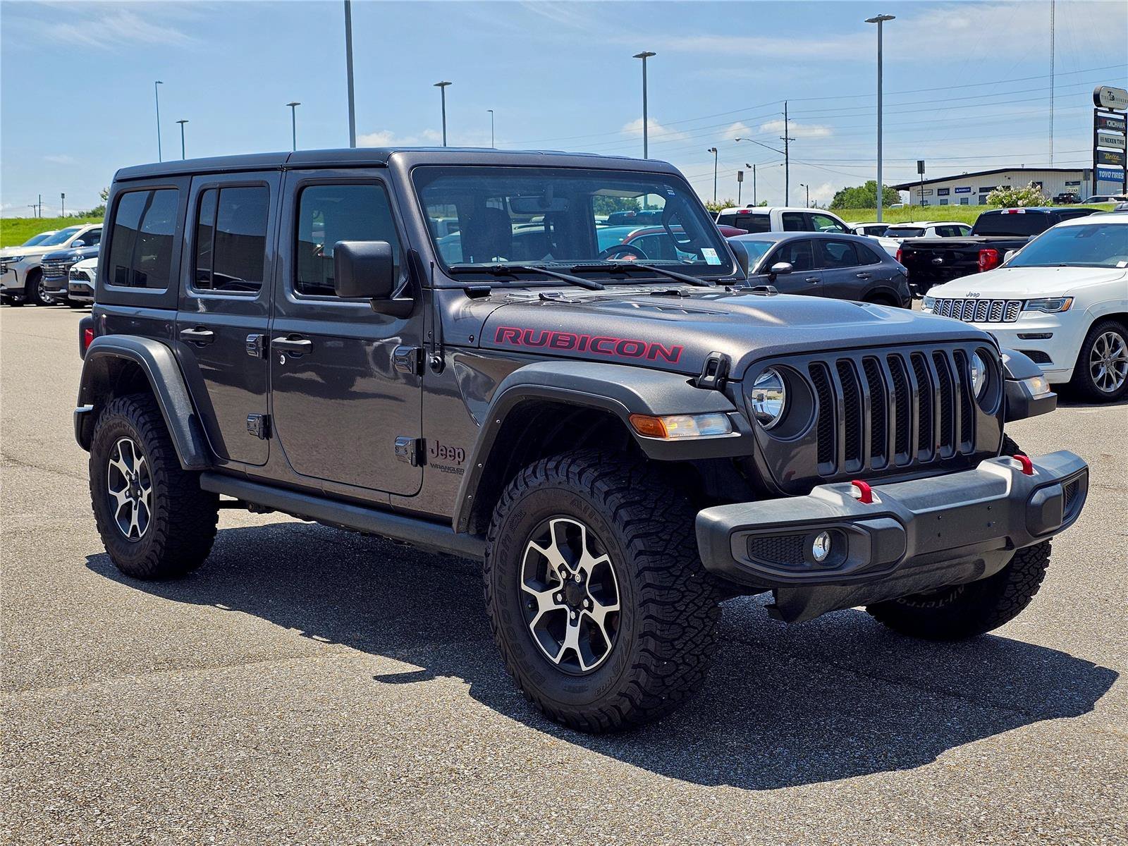 Used 2021 Granite Crystal Metallic Clearcoat Jeep Unlimited Rubicon image 5