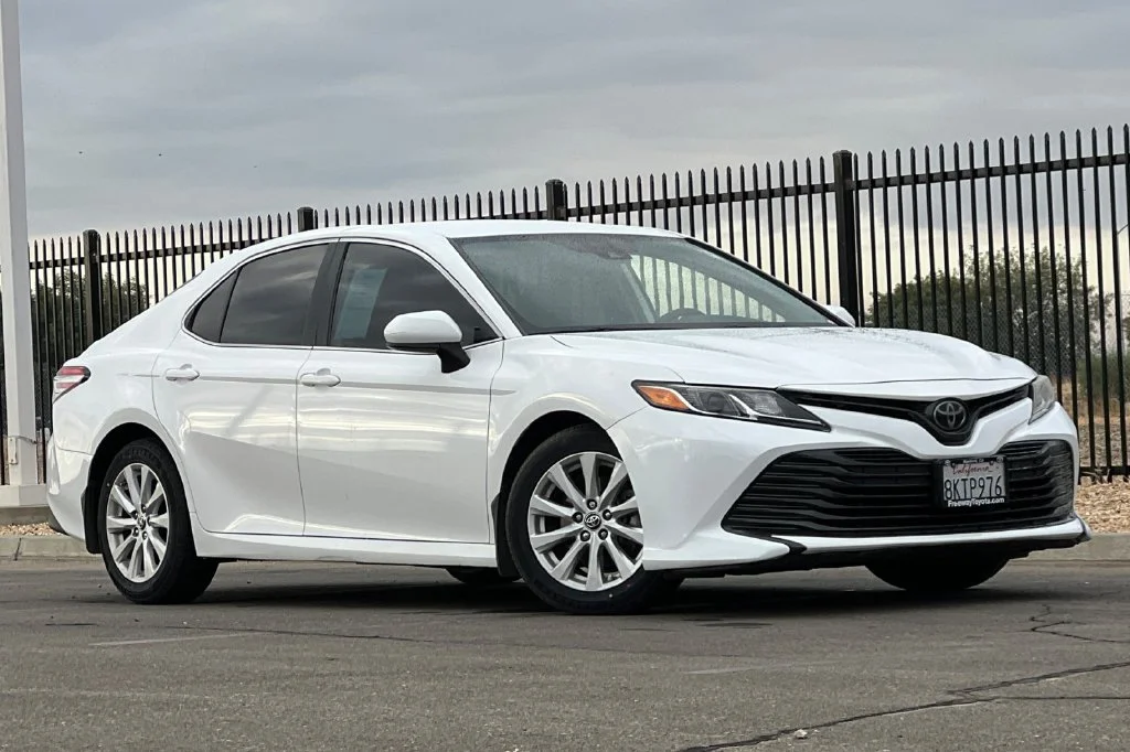 Certified Used 2019 White Toyota LE image 2
