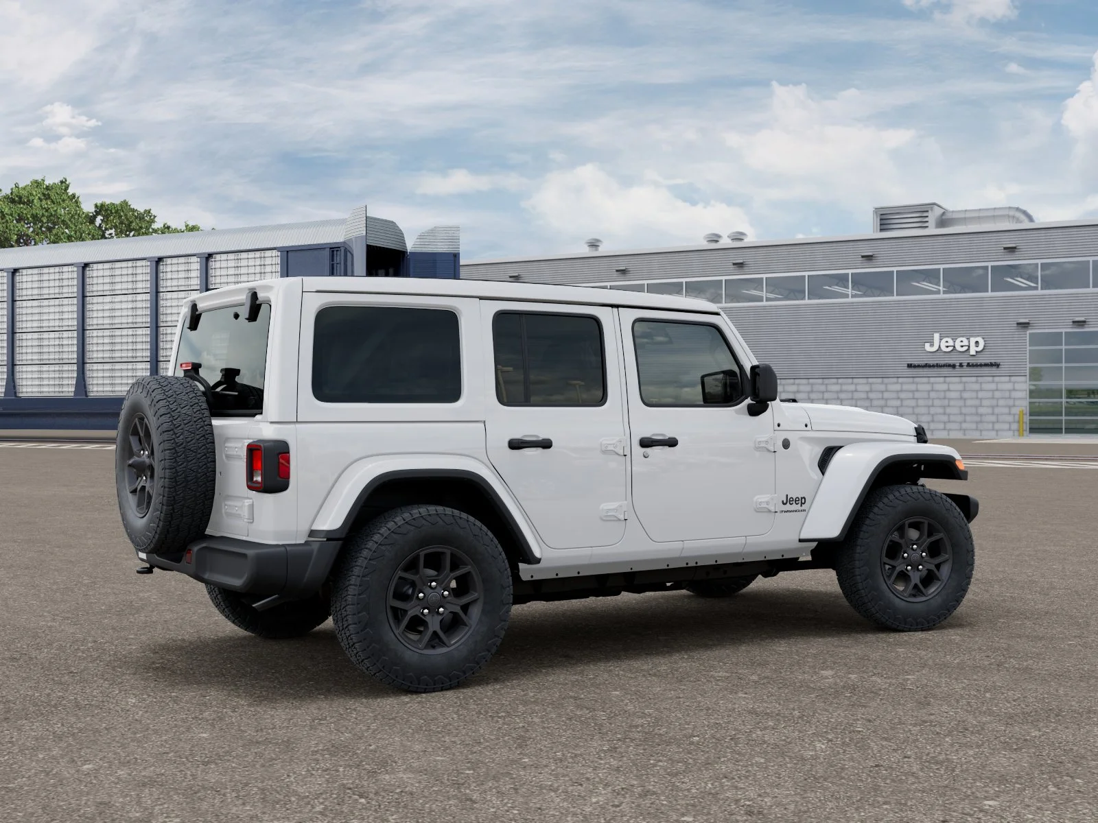 New 2027 Bright White Clear-Coat Paint Jeep SPOR image 2