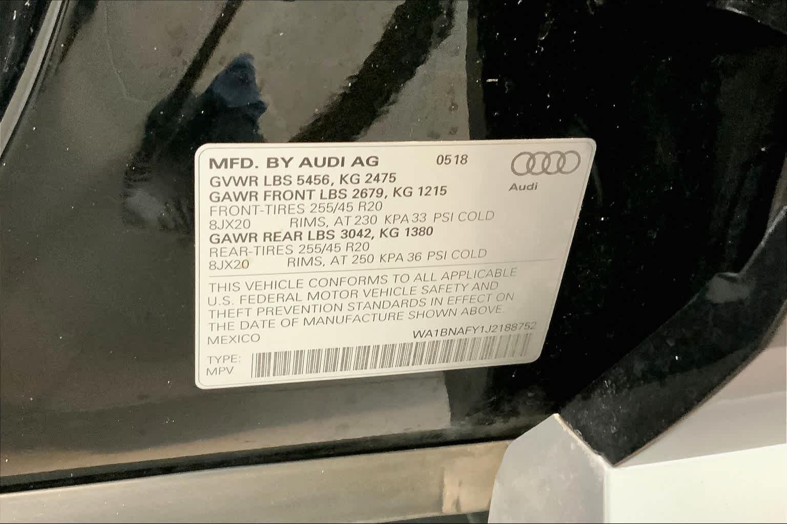 Used 2018 Brilliant Black Audi Tech Premium Plus image 33