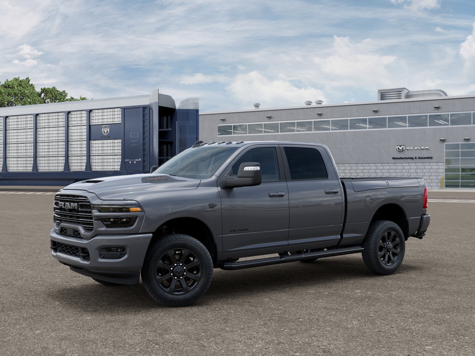 New 2027 Ceramic Gray Clear-Coat Exterior Paint RAM Laramie image 7