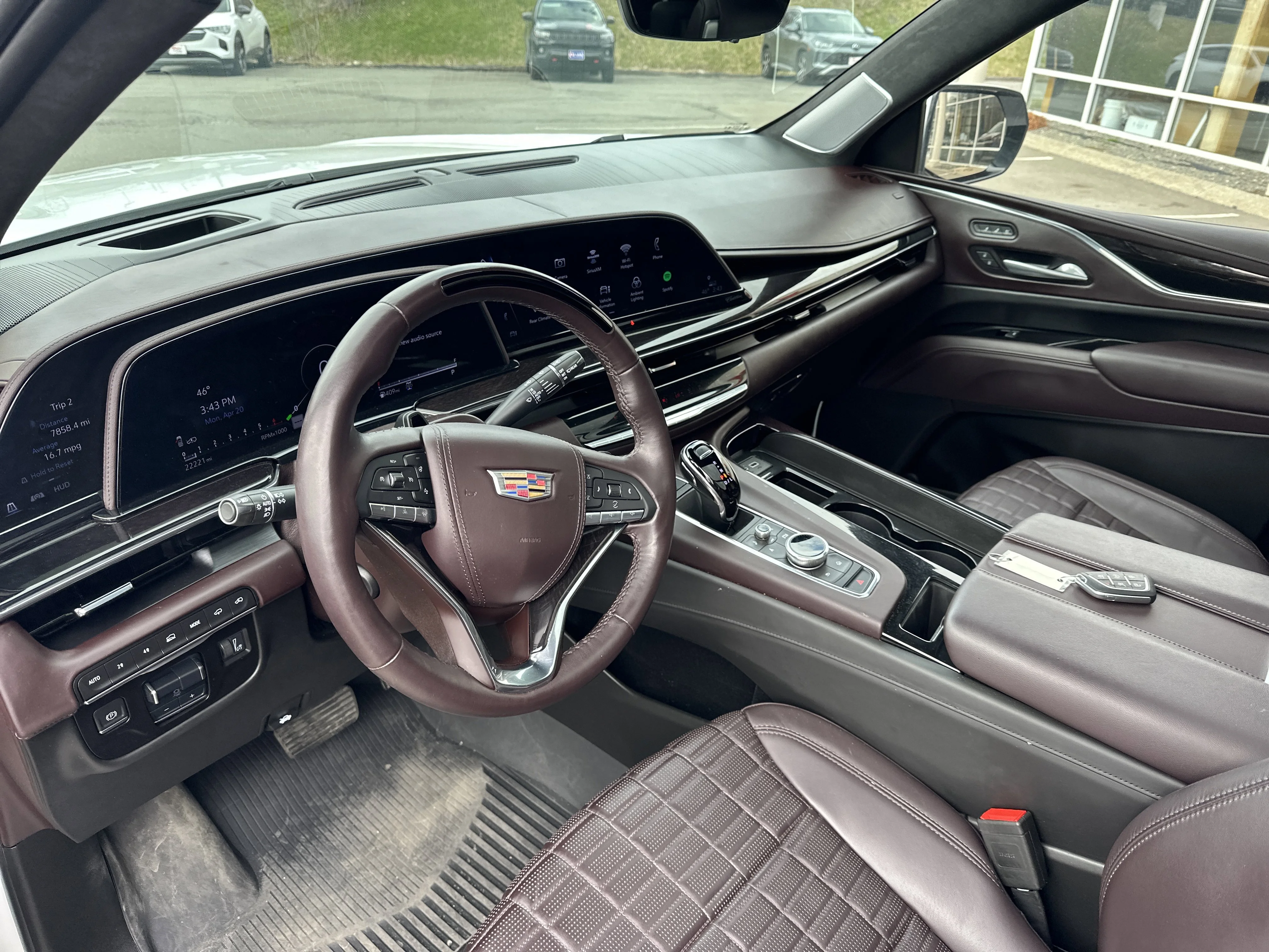Used 2024 Crystal White Tricoat Cadillac 4WD Premium Luxury Platinum image 24
