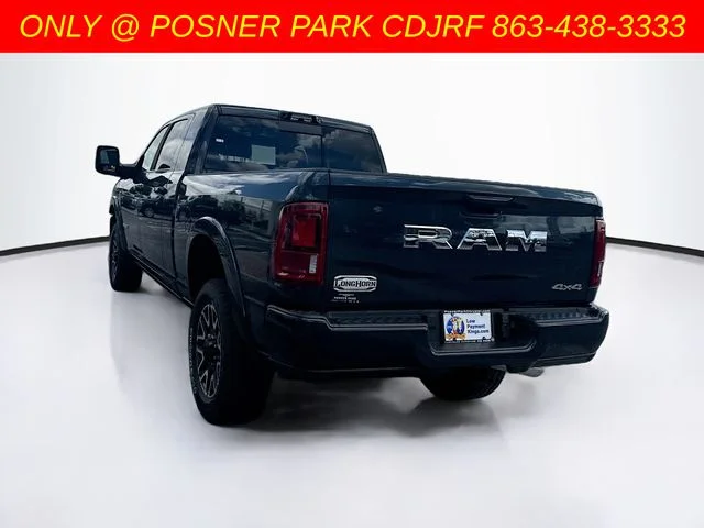 New 2026 Forged Blue Metallic Exterior Paint RAM Limited Longhorn image 7
