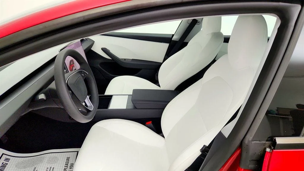 Used 2026 Ultra Red Tesla Long Range RWD w/ White & Black Premium Interior image 23