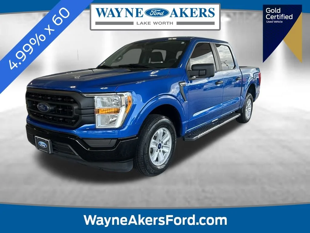 Certified Used 2021 Blue Metallic Ford XL image 1