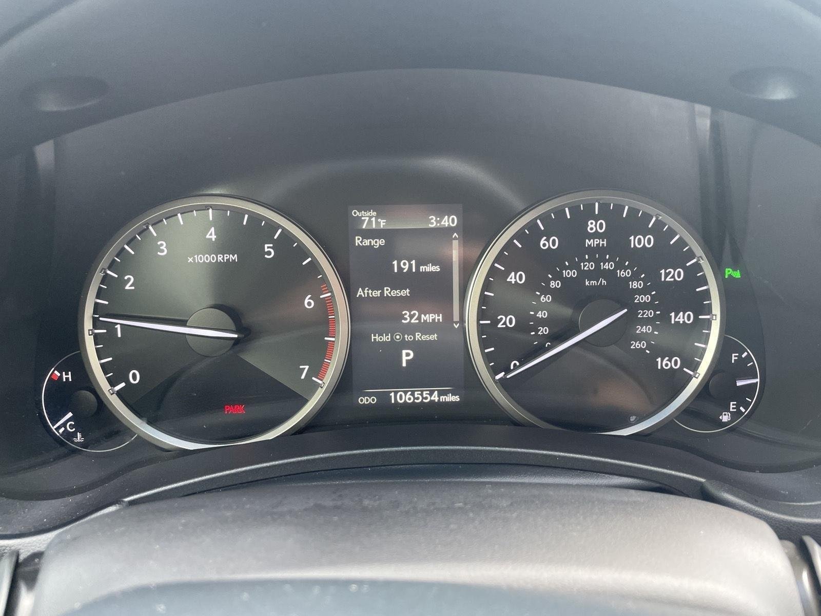 Used 2019 Blue Vortex Metallic Lexus Base image 2