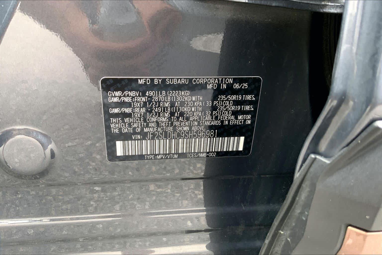 Used 2025 Magnetite Gray Metallic Subaru Sport image 31