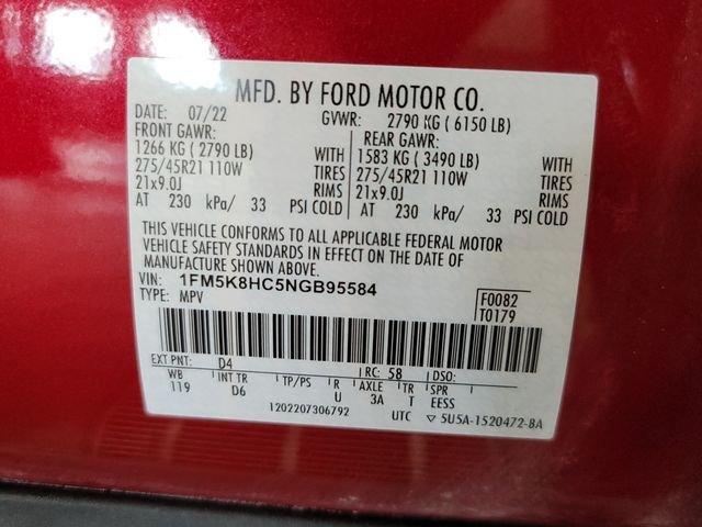Used 2022 Red Metallic Ford Platinum image 38