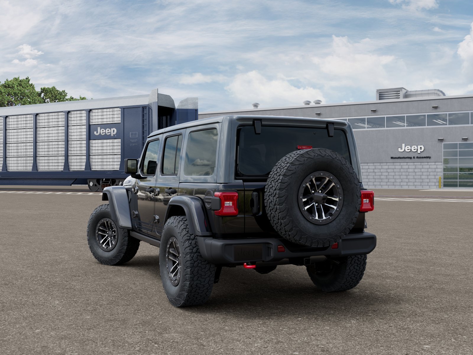 New 2026 Black Clear-Coat Exterior Paint Jeep Rubicon image 3