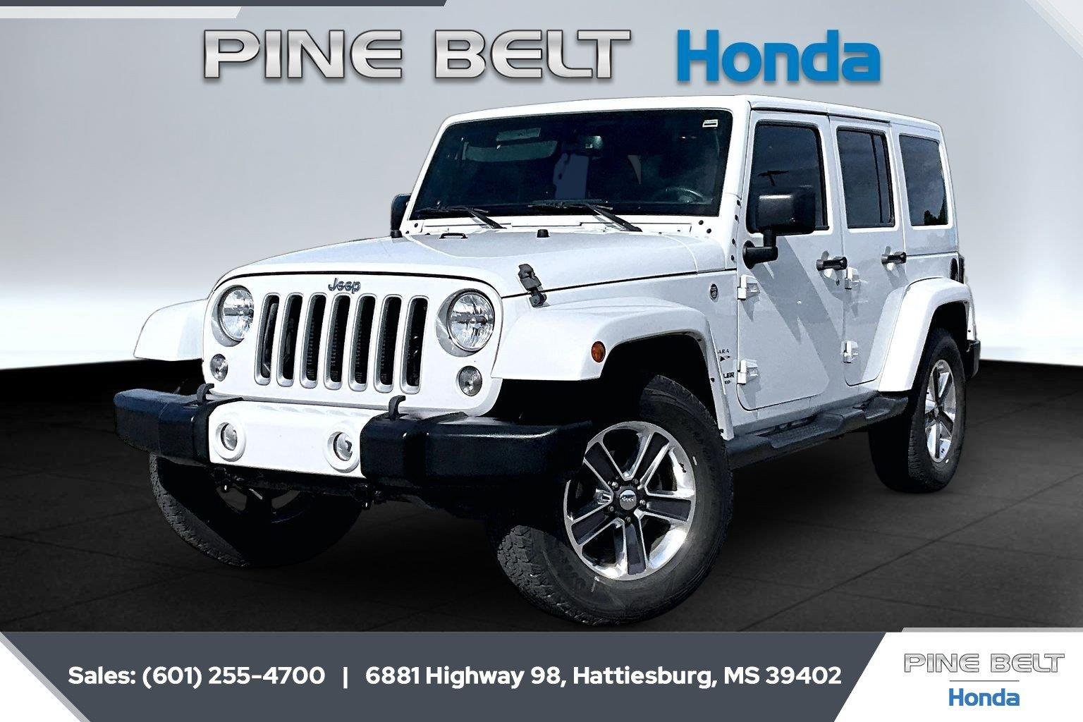 Used 2016 Bright White Clearcoat Jeep Sahara image 10