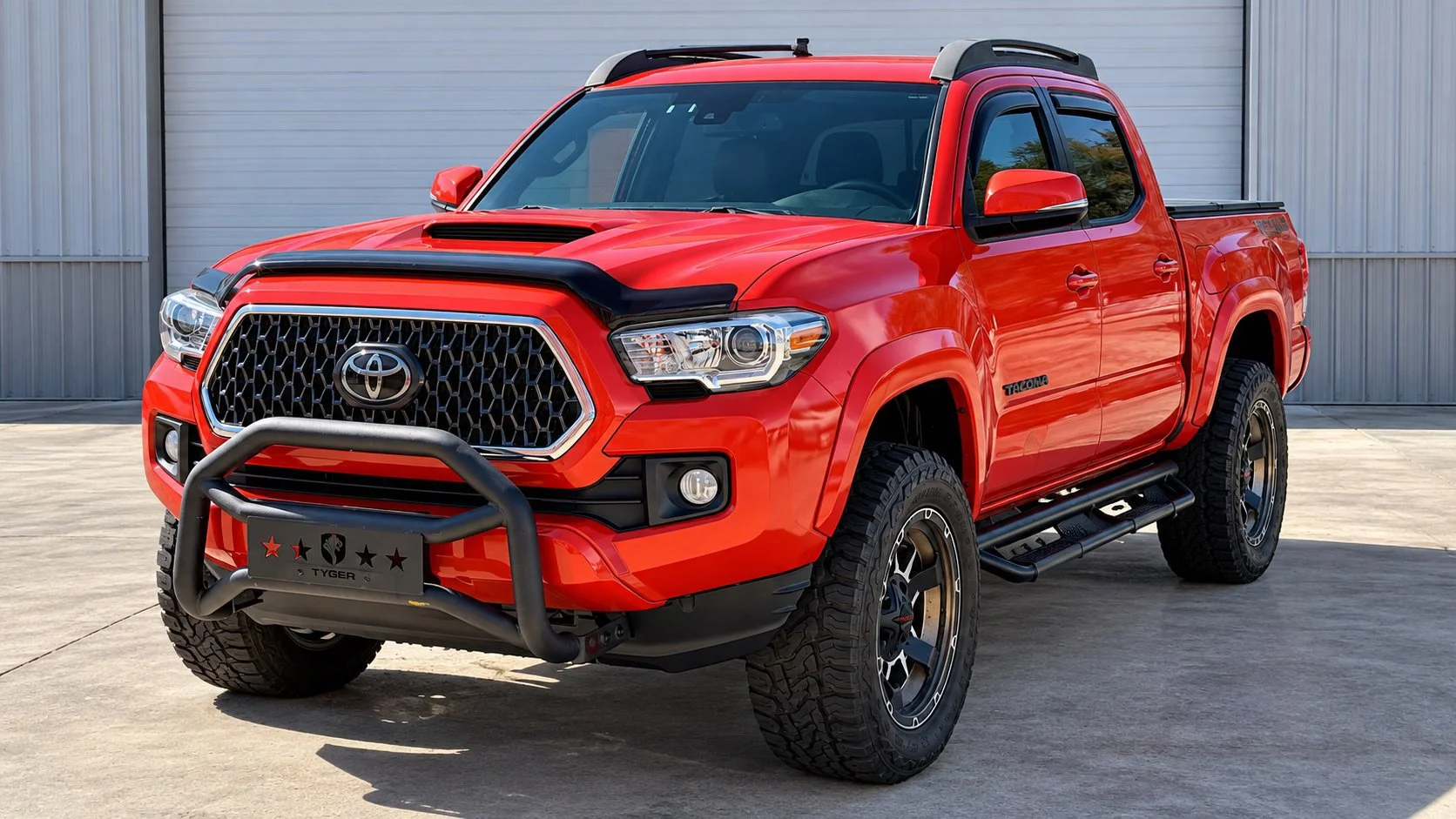 Used 2018 Inferno Red Toyota TRD Sport image 1