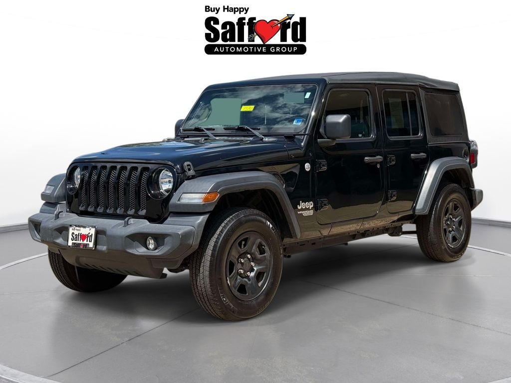 Used 2020 Black Jeep Unlimited Sport image 1