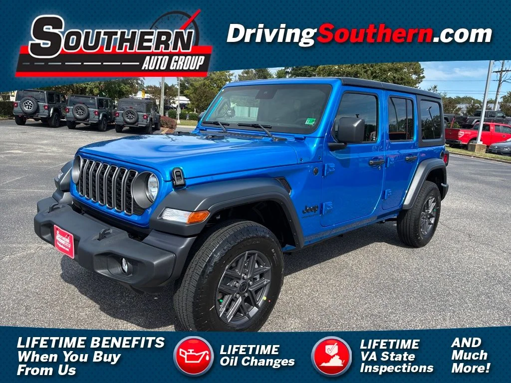 New 2025 Hydro Blue Pearl-Coat Exterior Paint Jeep Sport S image 1