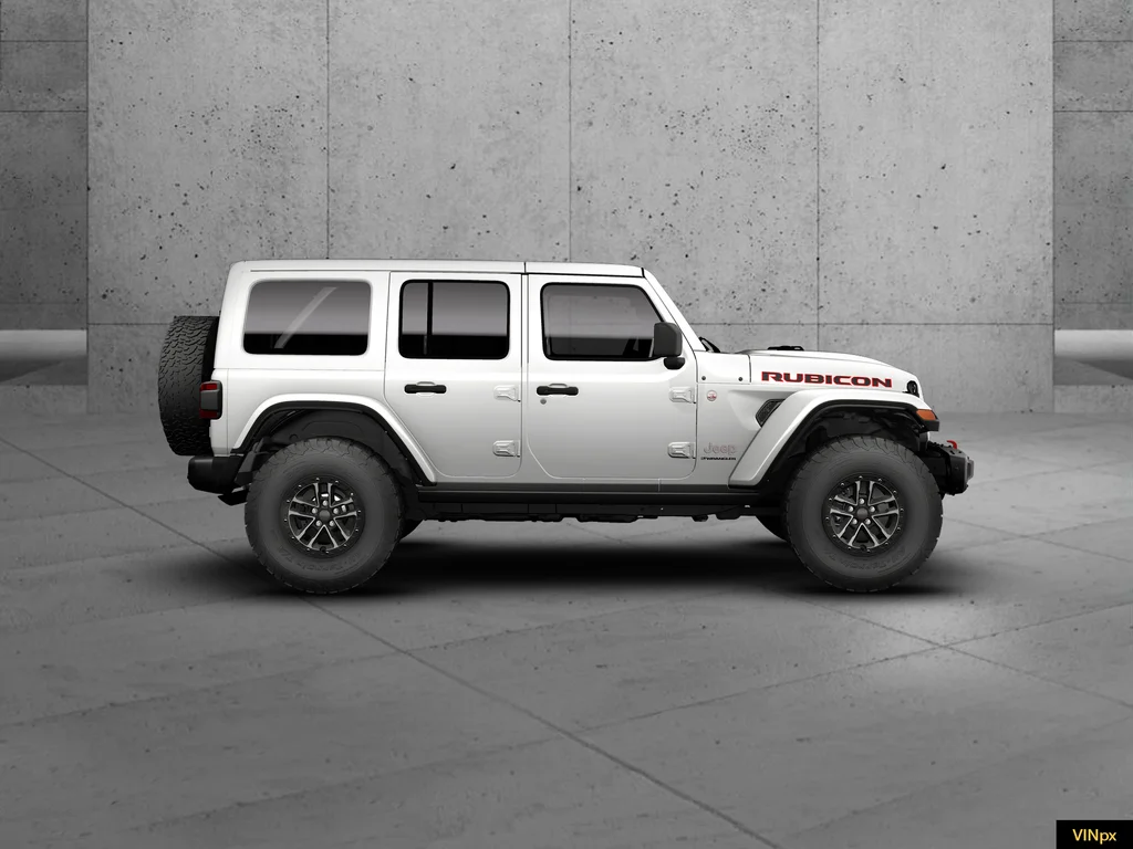 New 2026 Bright White Clear-Coat Exterior Paint Jeep Rubicon X image 8