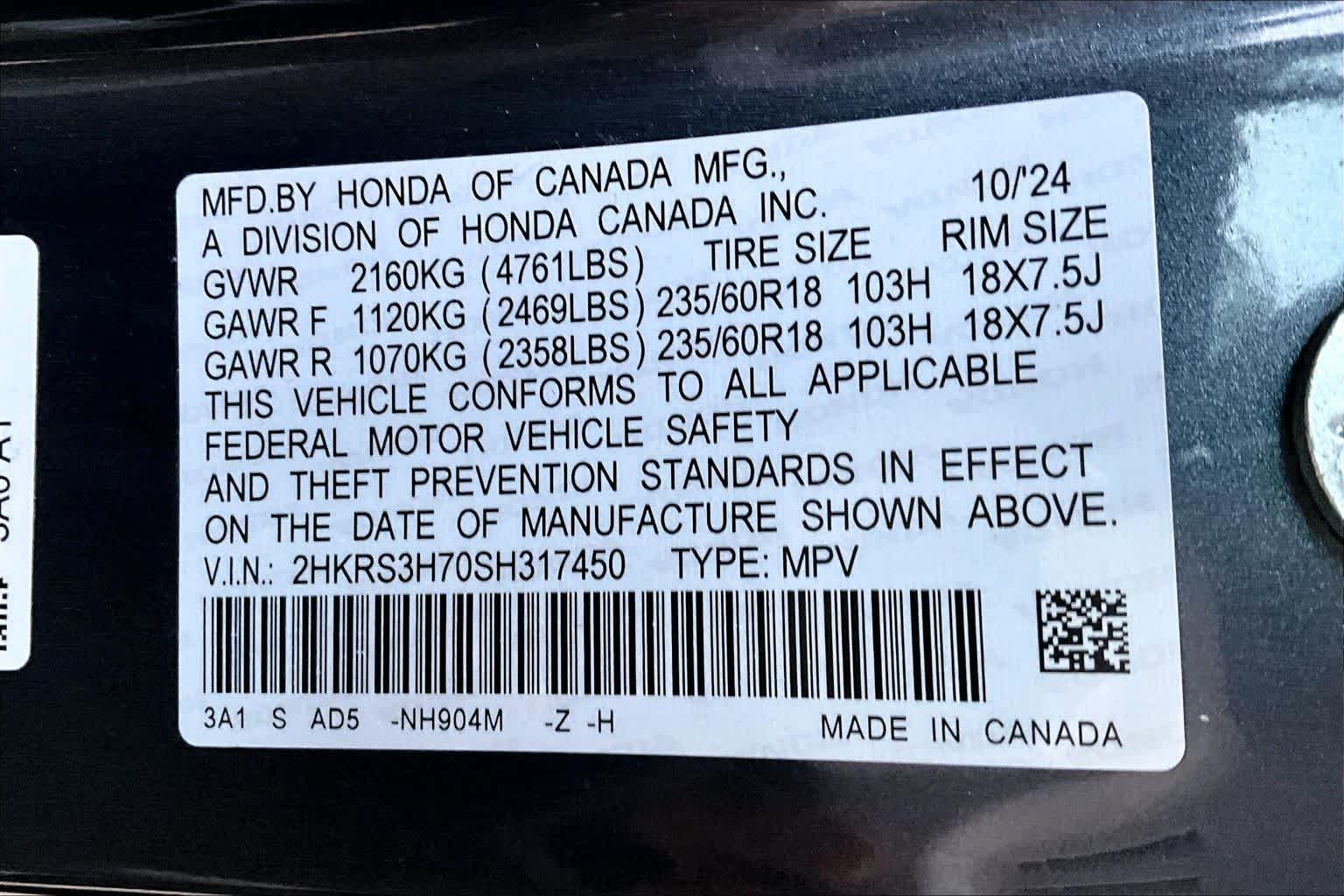 Used 2025 Meteorite Gray Metallic Honda EX-L image 34