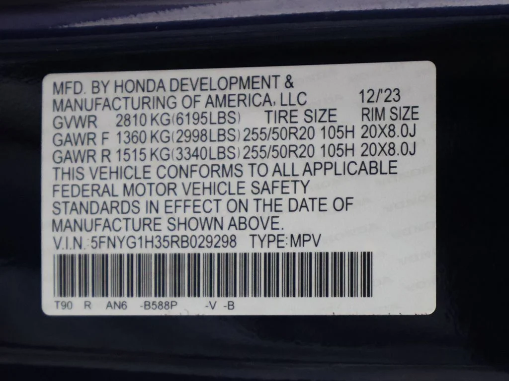 Certified Used 2024 Obsidian Blue Pearl Honda Sport image 53