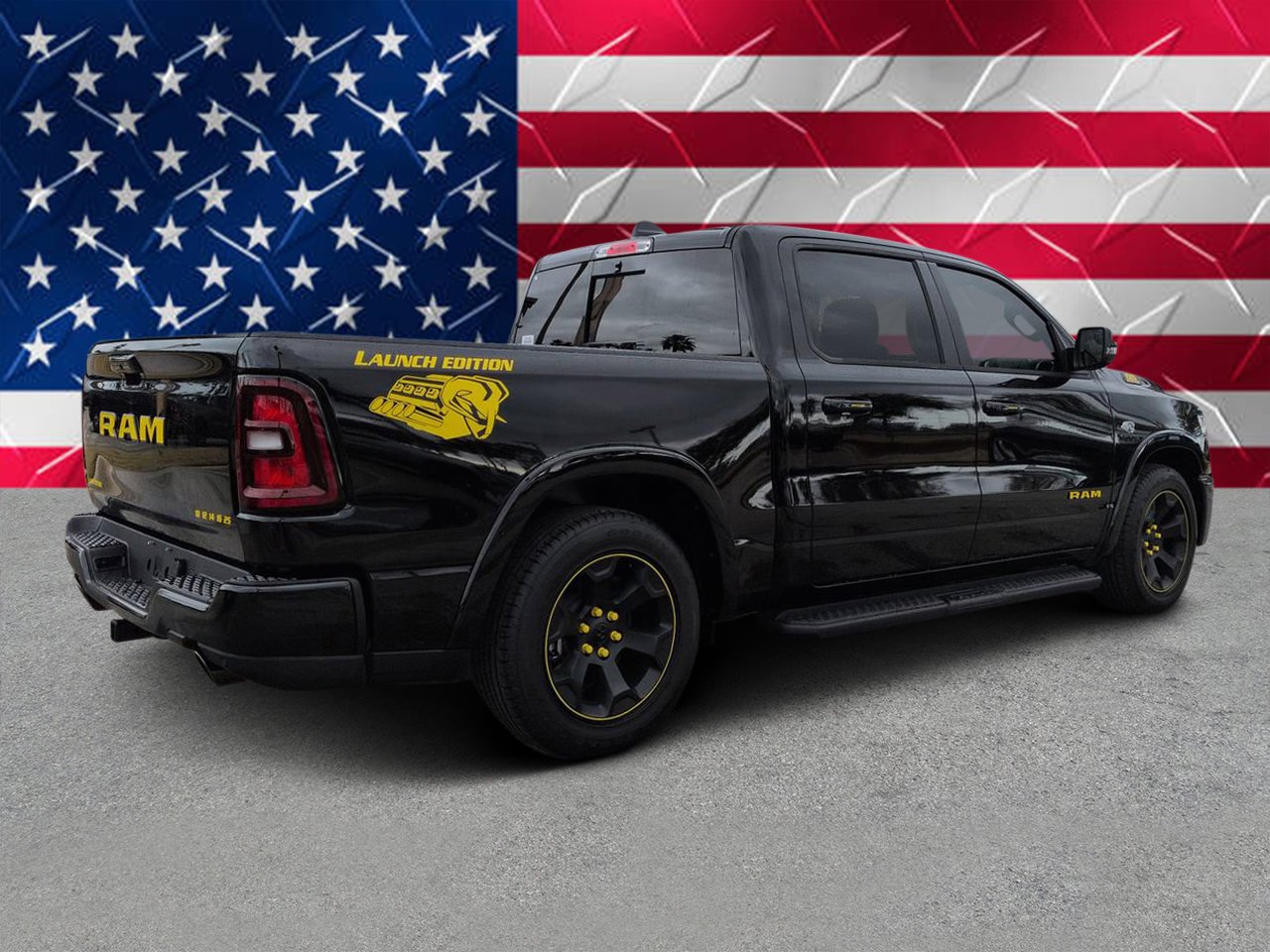New 2026 Diamond Black Crystal Pearlcoat RAM Big Horn image 3