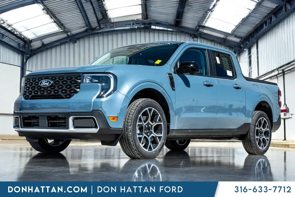 New 2026 Azure Gray Metallic Tri-Coat Ford Lariat® image 1