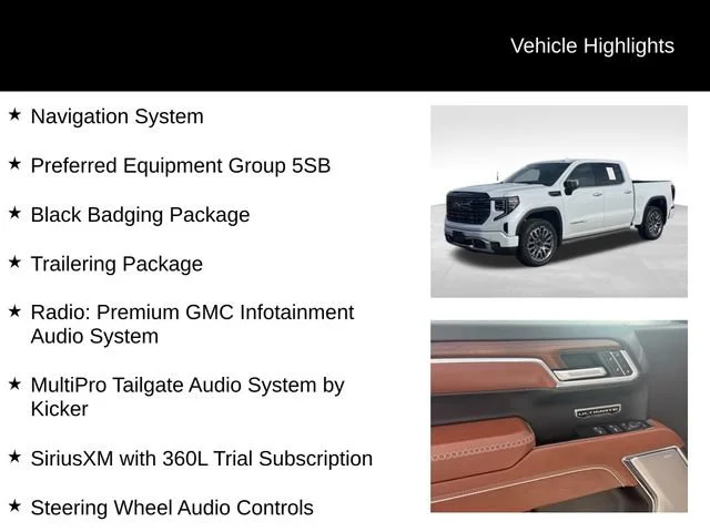 Certified Used 2026 Glacier White Tricoat GMC Denali Ultimate image 7