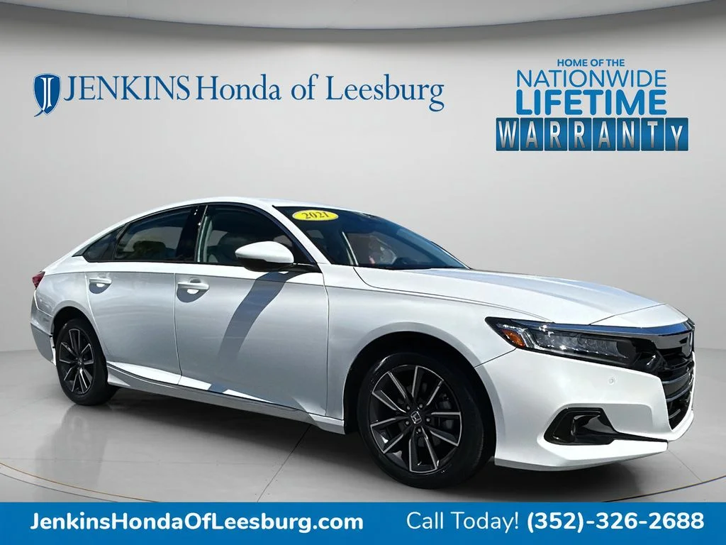 Used 2021 White Honda EX-L image 2