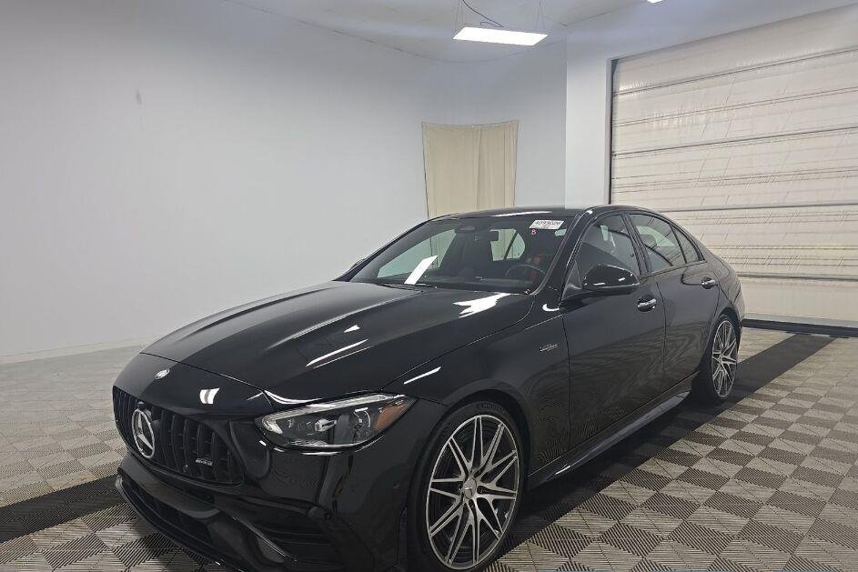 Used 2024 Obsidian Black Metallic Mercedes-Benz AMG® C 43 image 2