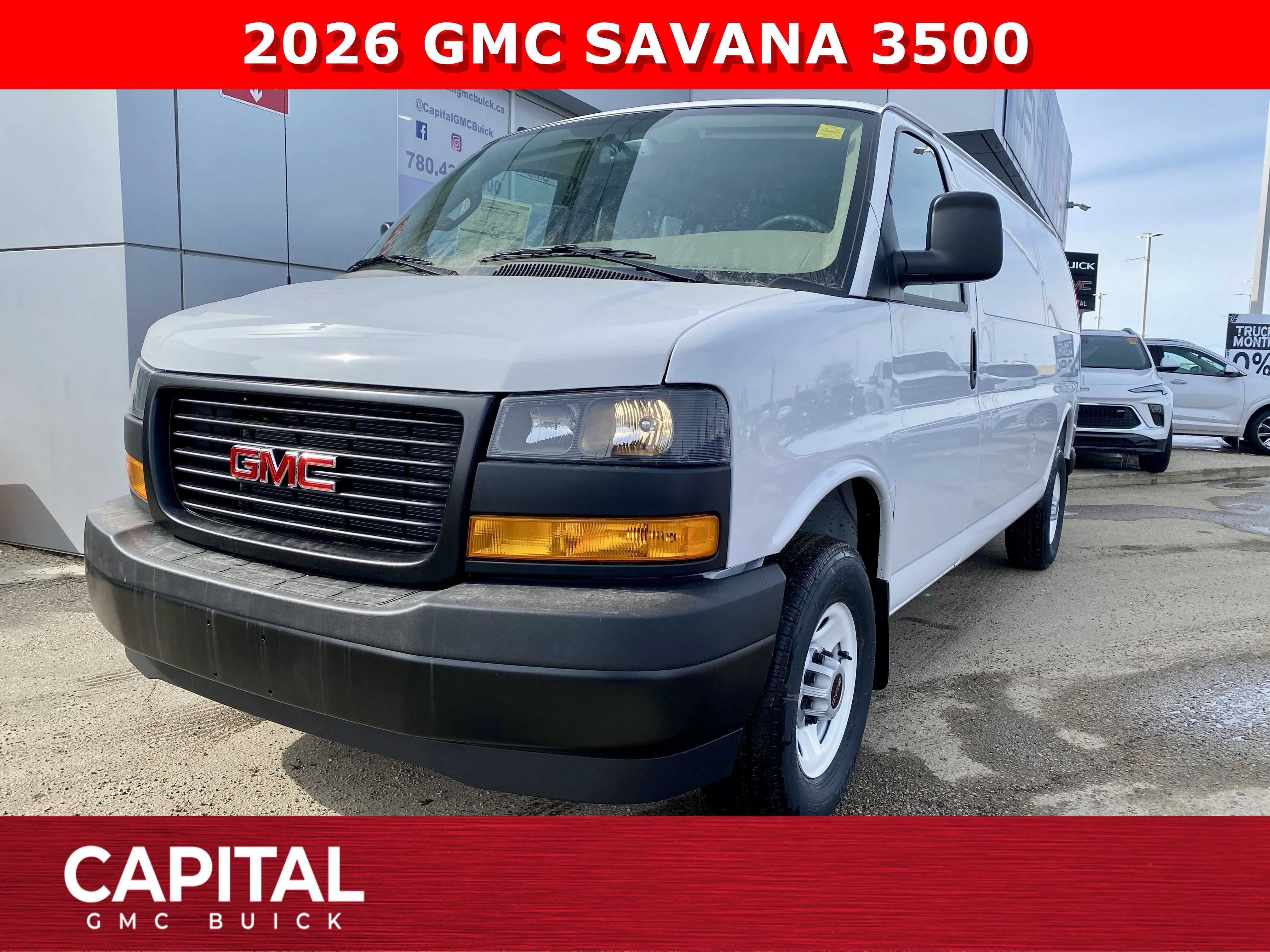 New 2026 Summit White GMC RWD 3500 155 image 1