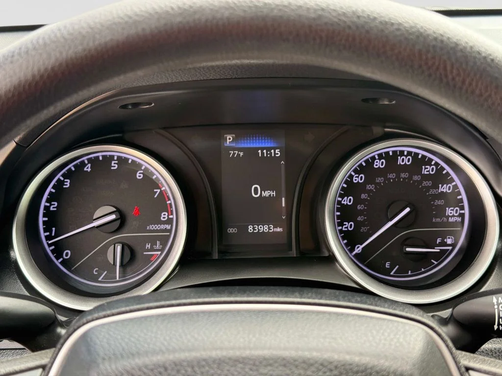 Used 2021 Midnight Black Metallic Toyota LE image 28