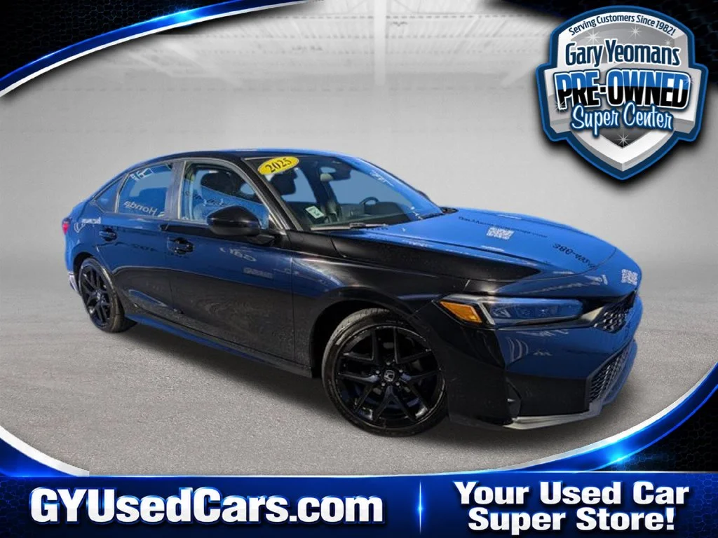 Certified Used 2025 Black Honda Sport image 1