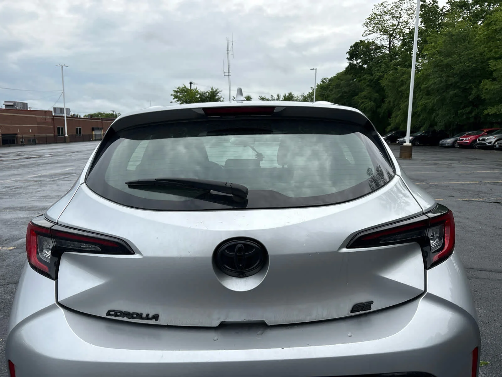 Used 2023 Classic Silver Metallic Toyota SE image 7
