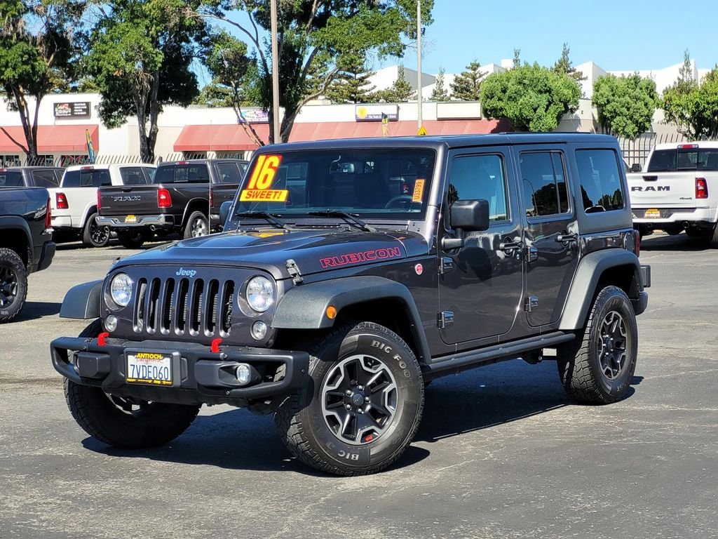 Certified Used 2016 Gray Jeep Unlimited Rubicon image 8