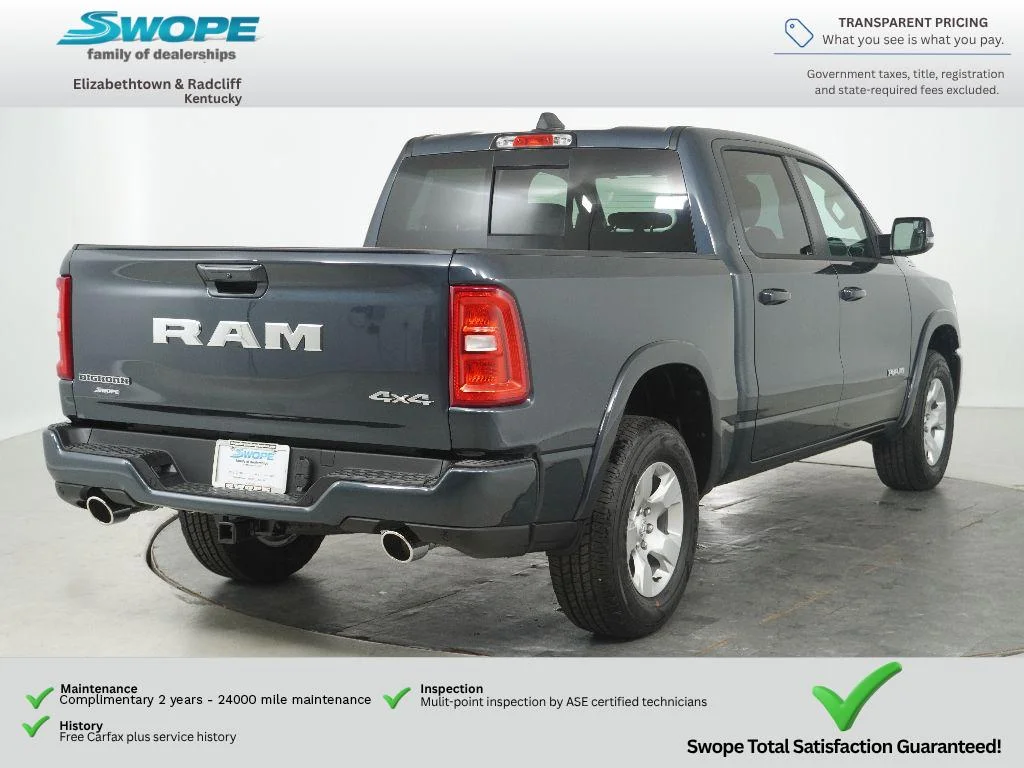 New 2026 Forged Blue Metallic Exterior Paint RAM Big Horn image 3