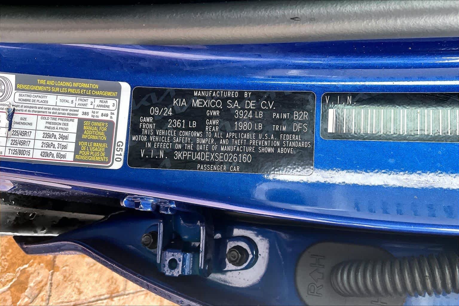 Used 2025 Deep Sea Blue Kia EX image 34