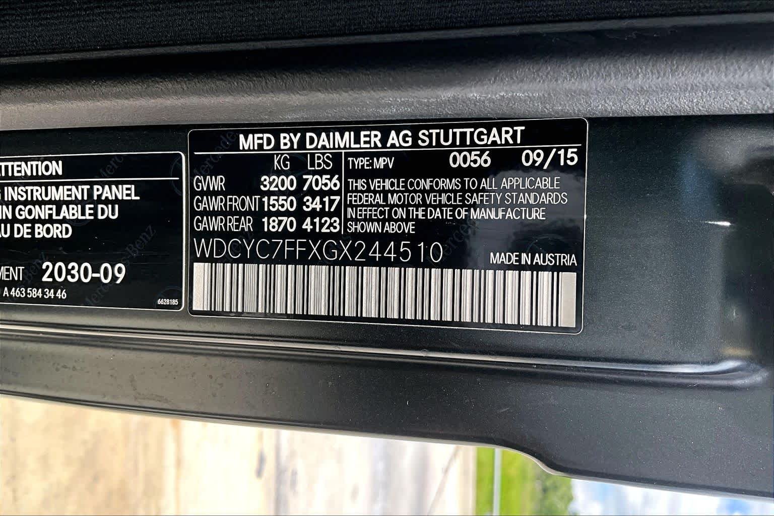Used 2016 designo Magno Night Black Mercedes-Benz AMG® G 65 image 34