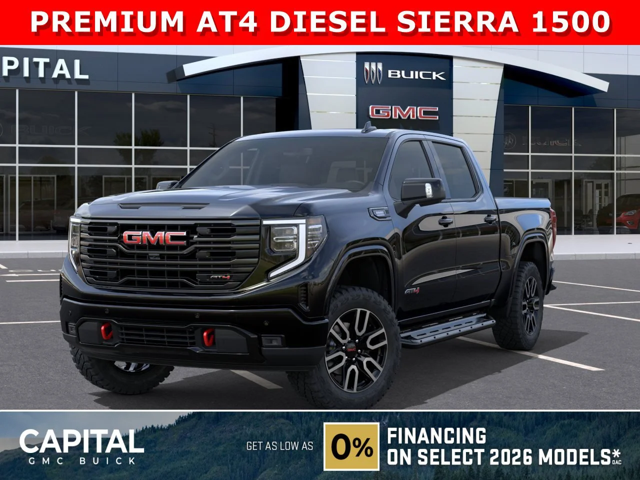 New 2026 ONYX BLACK GMC AT4 image 1