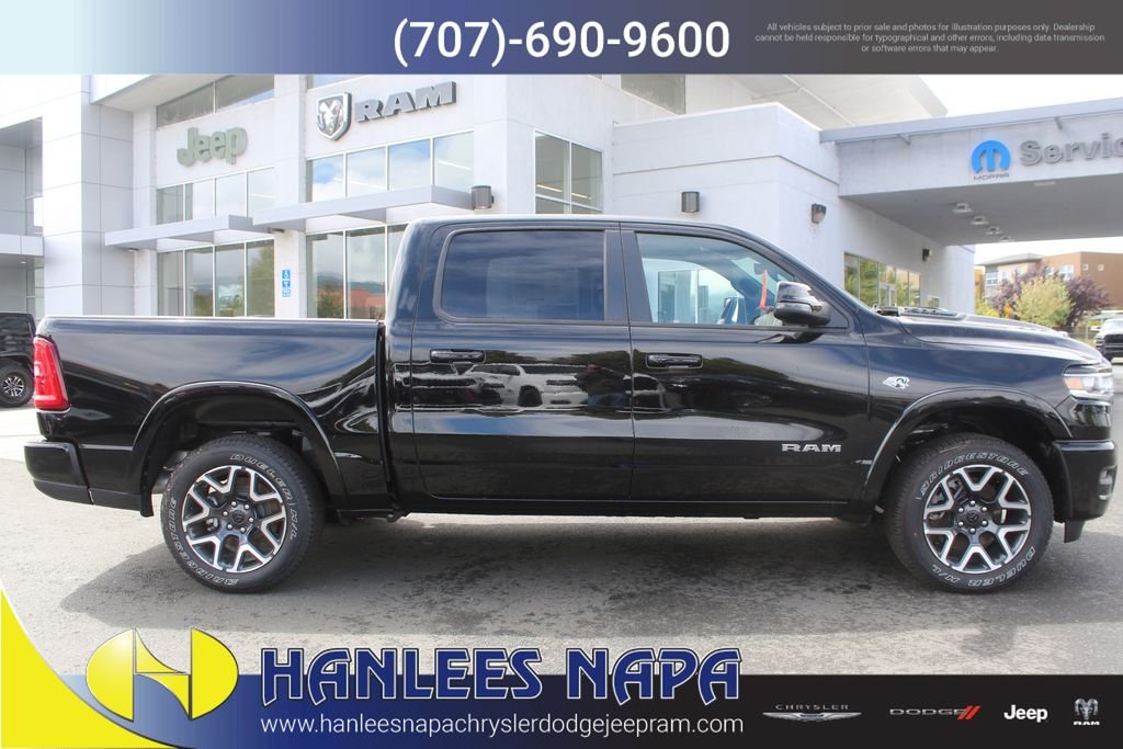 New 2026 Diamond Black Crystal Pearl-Coat Exterior Paint RAM Laramie image 6